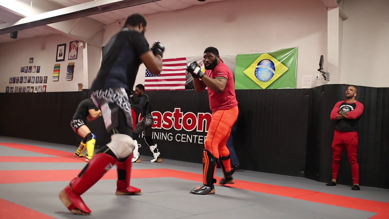 UFC Heavyweights Maurice Greene “The Crochet Boss” spars with Curtis