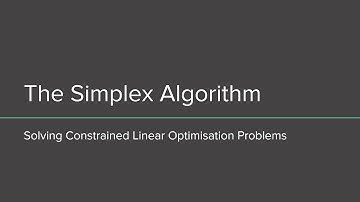 The Simplex Algorithm