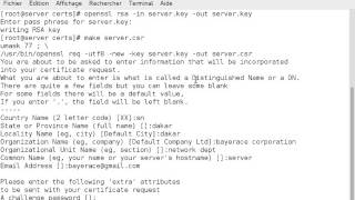 CentOS 7: Creation d'un certificat SSl pour le serveur