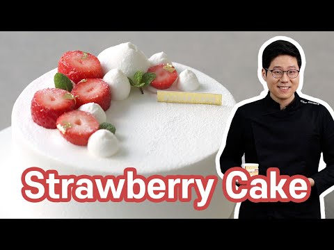 Strawberry Cake with whipped cream  Korean Style Delicious Shortcake