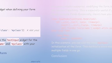 Styling Your Django Model Forms: A Complete Guide to Using CSS Classes