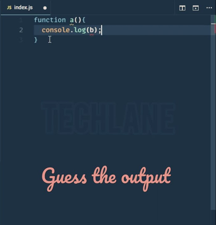 simplest js code snippet to find the output - YouTube