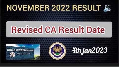 CA results official Date November 2022 Exams | Ca final result date | Ca inter | #caresult #icai