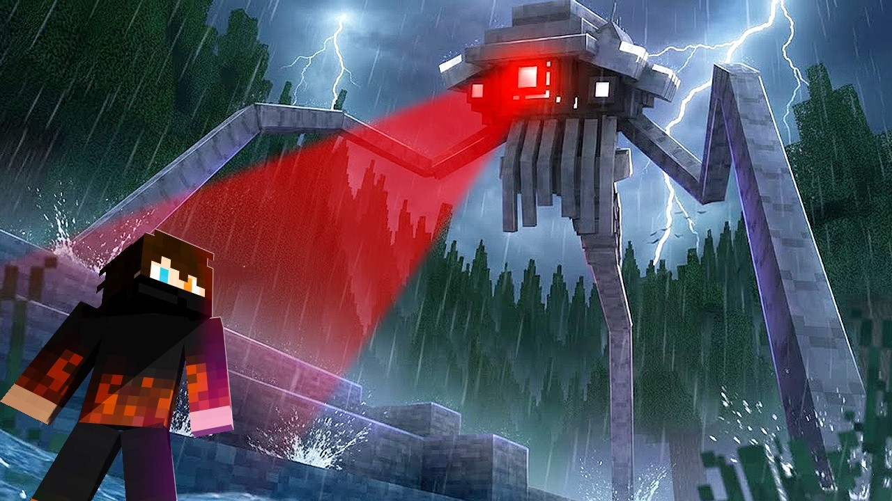 Túléltem Egy IDEGEN Inváziót Minecraftban!