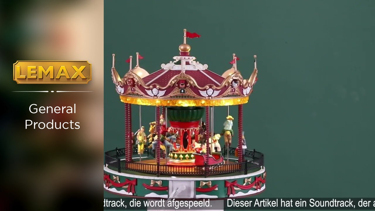Lemax 34682 Santa Carousel - YouTube