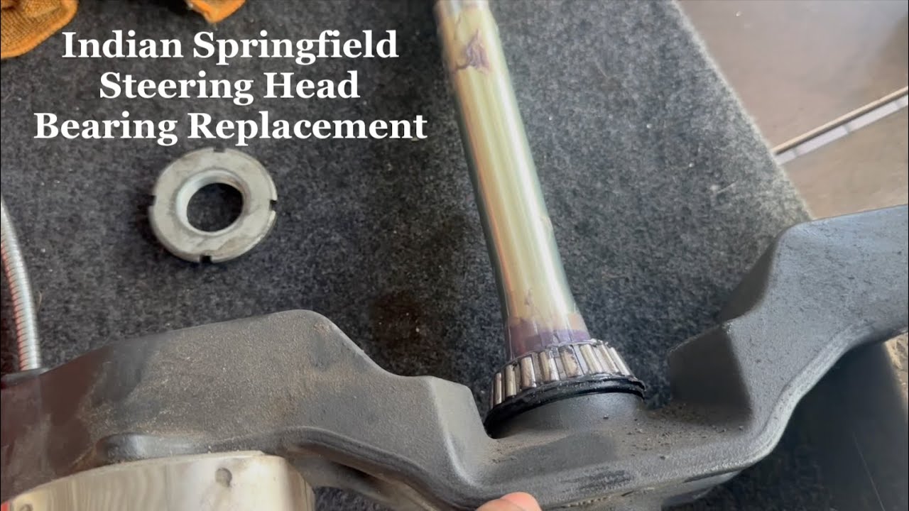 Indian Springfield - How to Replace Steering Head Bearings - YouTube