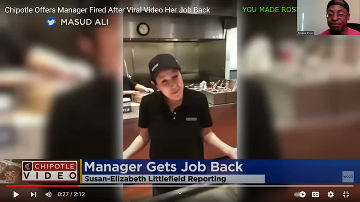 Chipotle Offers Fired Manager After Viral Video Her Job Back | Reaction #shockingvideoreactions