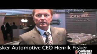 Henrik Fisker interview & Karma presentation Defunct Automaker Fisker Karma