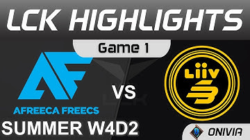 AF vs LSB Highlights Game 1 LCK Summer Season 2021 W4D2 Afreeca Freecs vs Liiv SANDBOX by Onivia