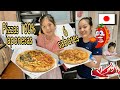 🍕 PROBANDO PIZZAS 100% JAPONESAS - MUÑEQUITA no PUDO COMER LA PICANTE 🌶