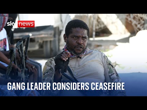 Haiti gang leader will consider ceasefire but warns foreign forces will be treated as 'invaders'