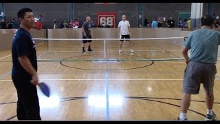 MOKAN Pickleball Tournament. OMD Ray Chang/Robert Chang v Scott Maschmann/Doug Lorella