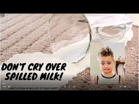How to Get Out Milk Out of Carpet - YouTube