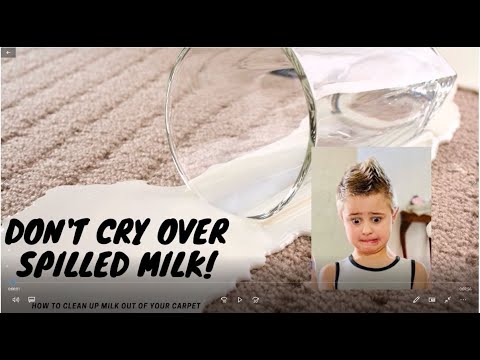 How to Get Out Milk Out of Carpet