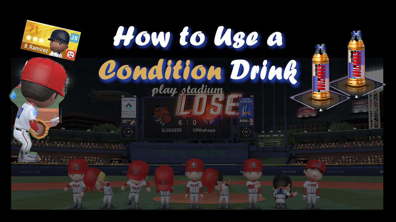 Baseball 9 Tips How to Use a Condition Drink