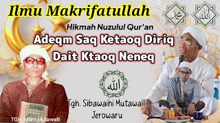 Tgh Sibawaihi Mutawalli (Hikmah Nuzulul Qur'an untuk mengenal diri dan Makrifatullah)