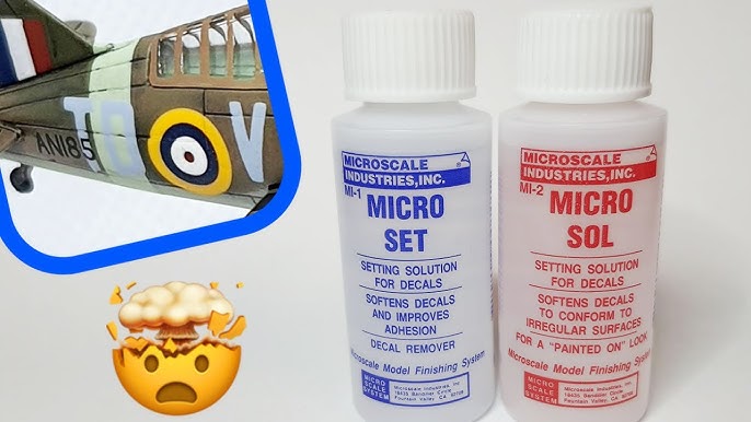 Microscale Industries Micro Sol & Micro Set Decals Setting Solution Twin  Pack : : Toys & Games