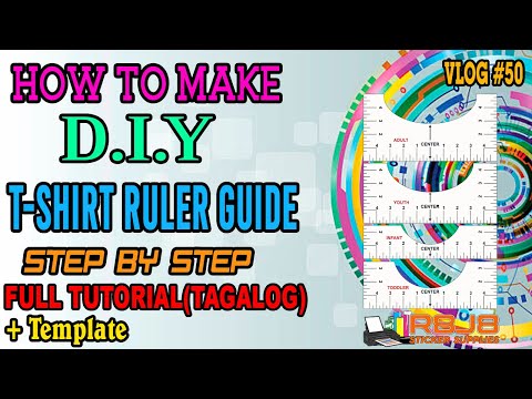 T-Shirt Ruler Guide for Perfect Vinyl & Sublimation Placement