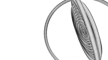 [1 hour]Black Wire Frame Circles - Loop able Background/Screensaver[4K][No Sound]