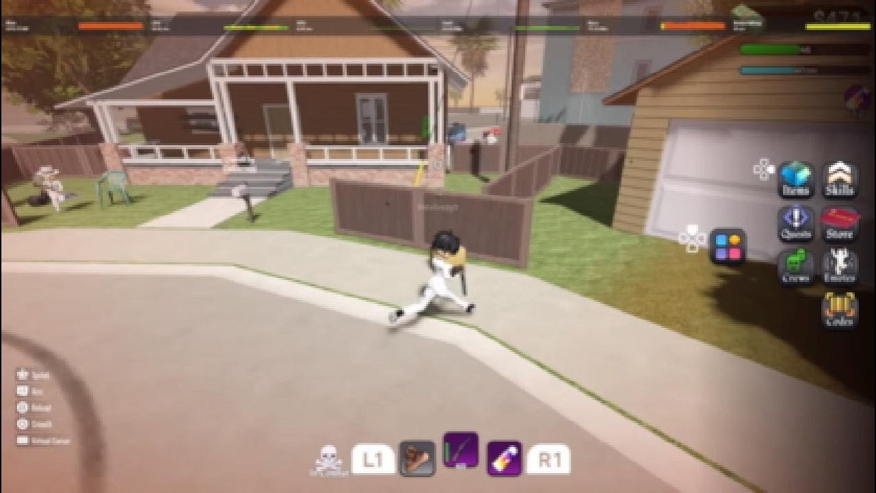 Blockpsin Coming up legs