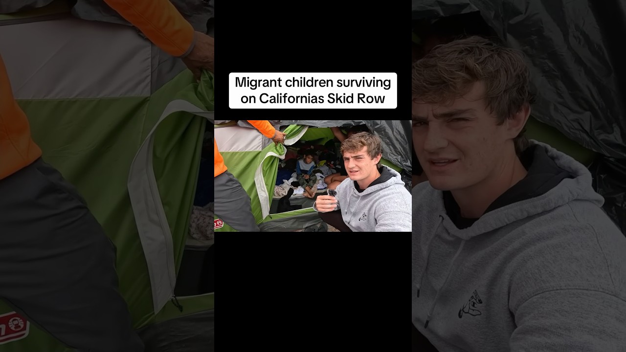 Migrant Children living on Skid Row 😢
