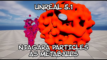 Unreal 5.1 - Turn any Niagara particle system into metaballs (BEGINNER TUTORIAL)
