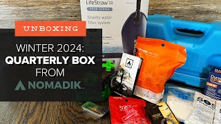 Unboxing the Winter 2024 Ultimate Emergency QUARTERLY Box from Nomadik