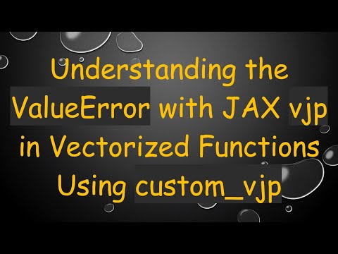 Understanding the ValueError