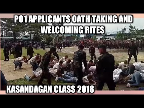 PO1 APPLICANTS OATH TAKING AND WELCOMING RITES | CAMP BADO DANGWA [HUB.INFO101]
