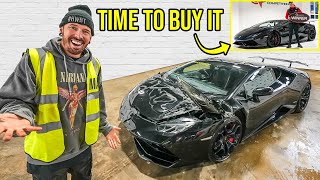 HE CRASHED HIS LAMBORGHINI AFTER WINNING IT … NOW I CAN BUY IT