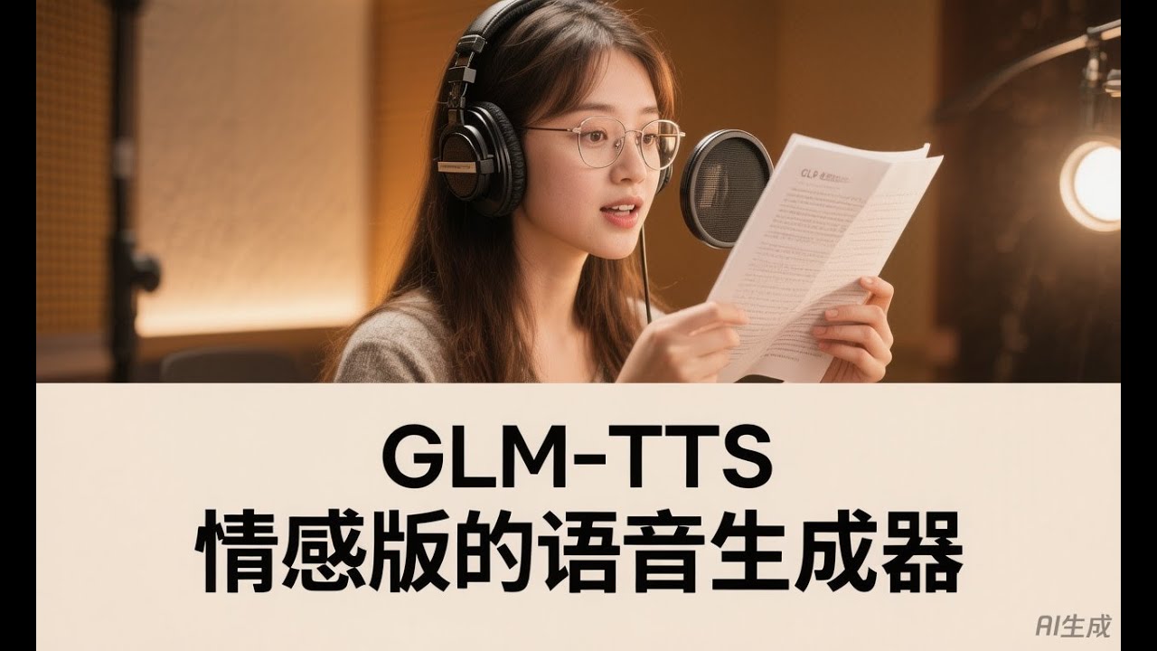 GLM-TTS - 自然、富有情感和表现力的语音克隆/文本转语音系统 支持批量生成 支持50系显卡 一键整合包下载