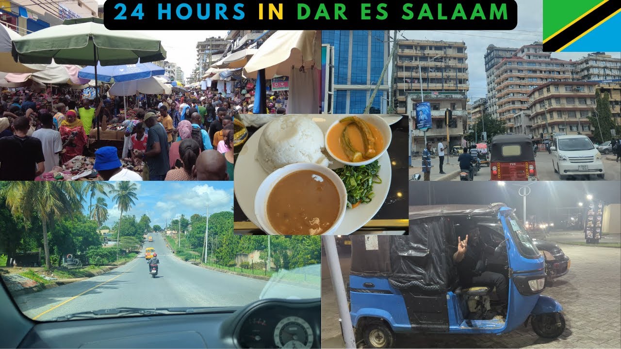 24 hrs in Dar es Salaam, Tanzania 🇹🇿 | Kariakoo Market, local food + beach