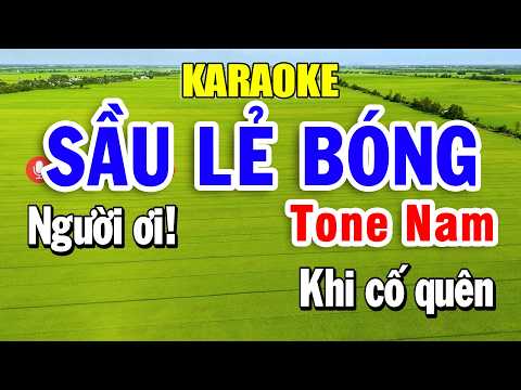 Karaoke Sầu Lẻ Bóng Tone Nam ( Am ) Nhạc Sống | Trọng Hiếu Beat