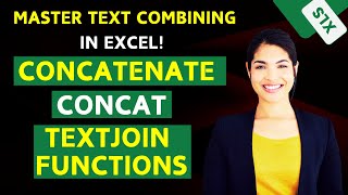 Concatenate vs Concat vs TextJoin Function in Excel | Sum Sprint