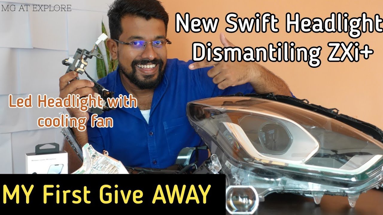 My First GIVE AWAY |Swift Zxi+ 22,000/- രൂപയുടെ ലൈറ്റ് പൊളികാം | Headlight  Dismantling |Cooling fan
