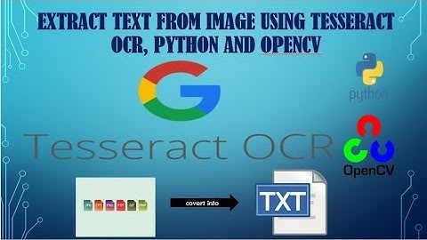 Extract text from Image file using Tesseract OCR, Python and OpenCV | The Legendary Outlier