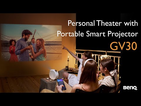 Personal Theater with BenQ GV30 Portable Projector