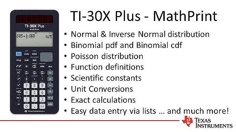 Introducing the TI-30XPlus MathPrint Calculator for Australia