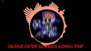 game over screen song: fnf