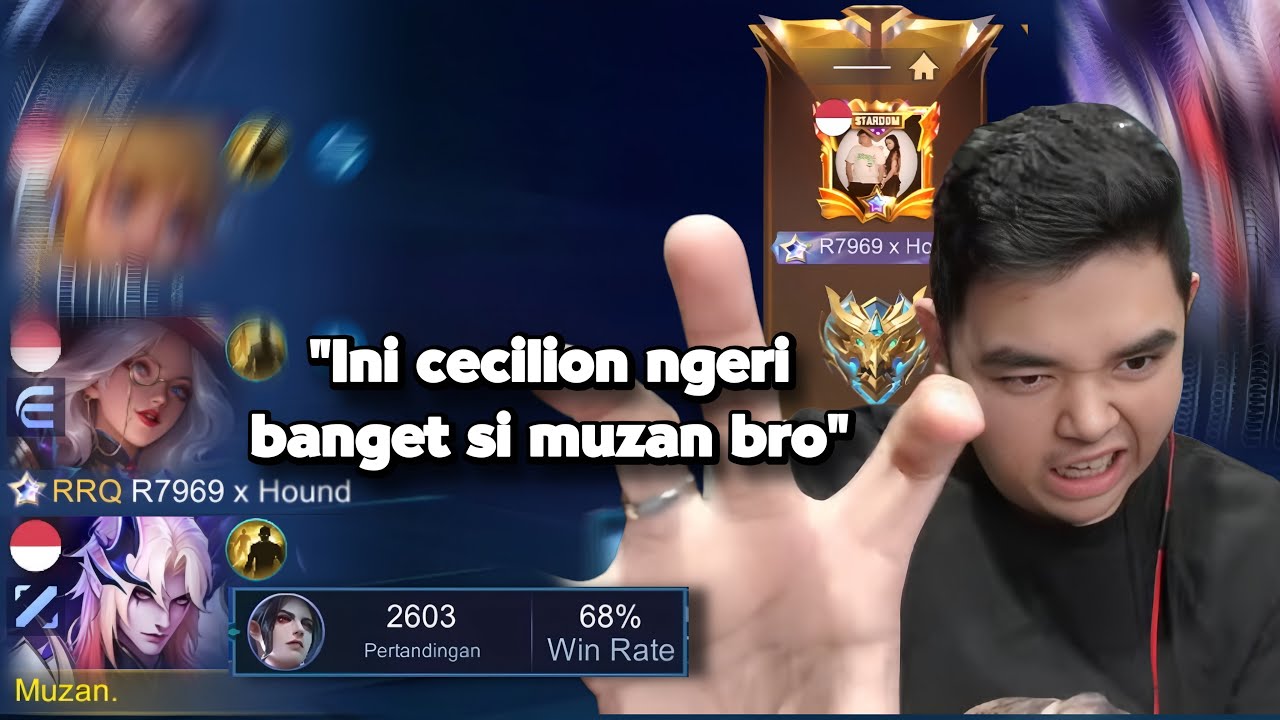 GLOBAL CECILION ORDER MABAR R7 KING EXP | REAKSI R7 MELIHAT MUZAN TOP GLOBAL CECILION | MLBB