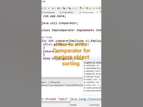 Java tutorials for beginners! Custom object sorting! How to write ...