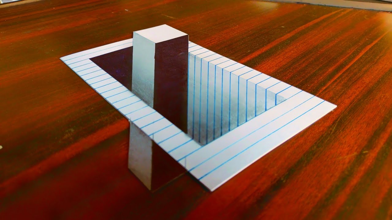 Cool 3D Drawings Step By Step | 3D Hole Drawing Easy ❤️❤️❤️3D Hole Illusion | 3D Hole Painting🤔🤔