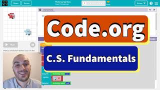 Code.org Express Course Lesson 6 Making Sprites | Answer Tutorial | Lesson and Practice A, B, C, D