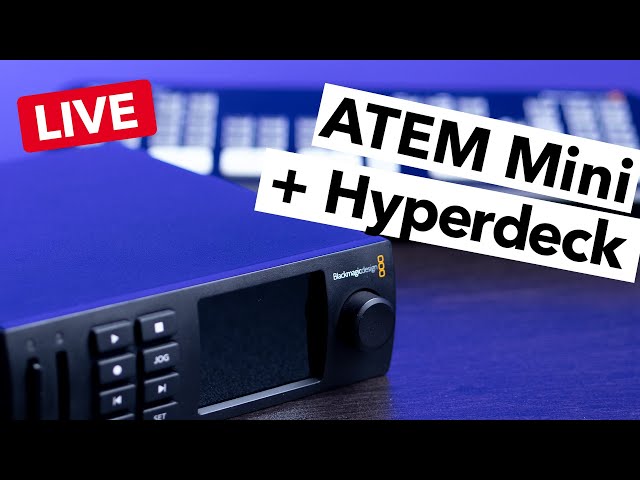 LIVE Q&A! Controlling the Hyperdeck Studio Mini from an ATEM Mini