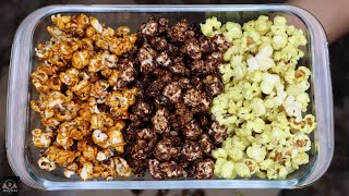 Easy Instant Popcorns Recipe | Caramel Popcorn Chocolate Popcorn Masala Popcorn Recipe | How to make