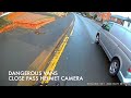 Dangerous vans close pass helmet camera worcester out and about