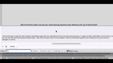 Student Survey Feedback about Using VoiceThread
