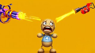 Can Buddy Handle This Fire Attack? 🔥😬🔫 #kickthebuddy  screenshot 4