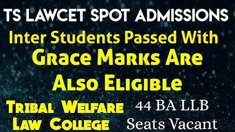 Tribal Welfare Law College Spot Admissions | By Krishna