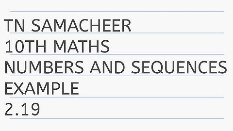 10th maths example 2.19